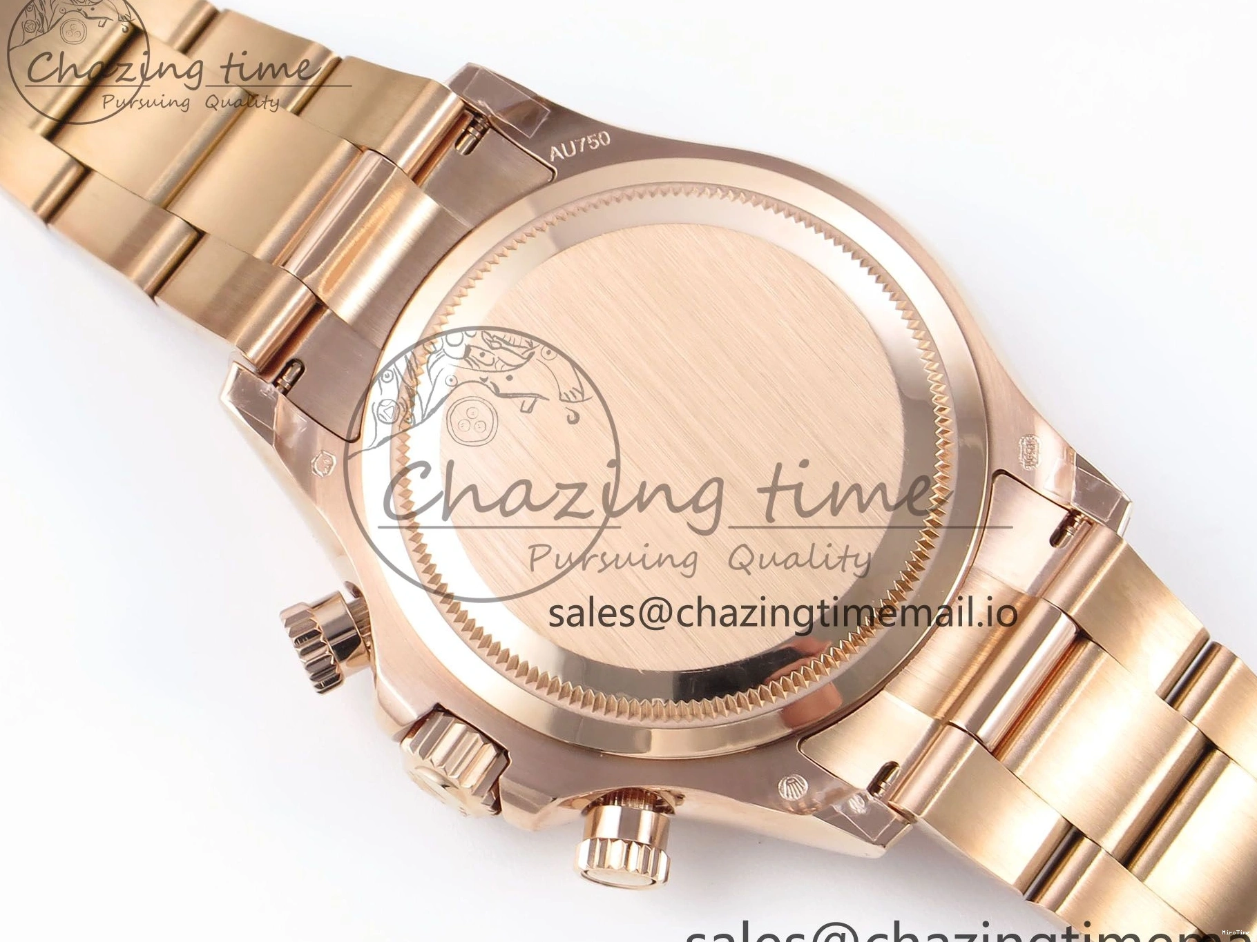 MiroTime 0215 EyeCatching Daytona 126505 QF 1:1 Best Edition Black RG Diamonds Dial on RG Braclet SH4131 V 715